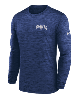 Nike Dri FIT Velocity Athletic Stack NFL New York Giants Men s Long Sleeve T Shirt. Nike